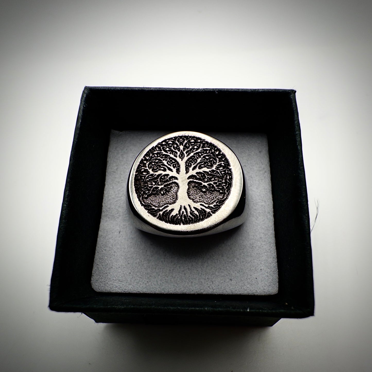 Tree of Life Stainless Steel Signet Ring