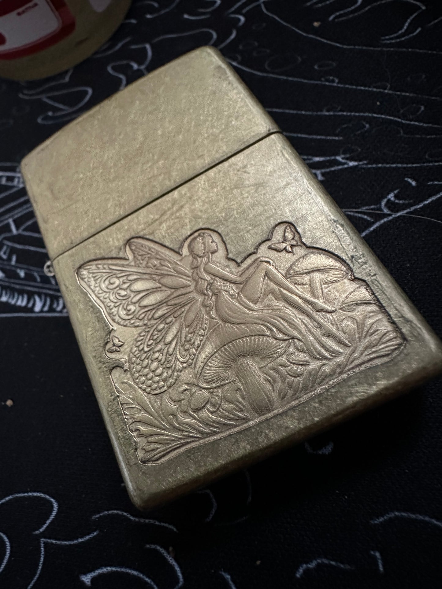 Mushroom Fairy Zippo Lighter: Engraved Flip Lighter, Fairycore Gift