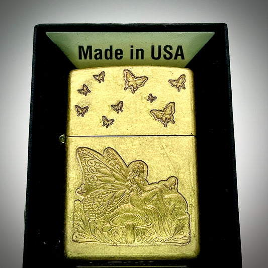 Mushroom Fairy Zippo Lighter: Engraved Flip Lighter, Fairycore Gift