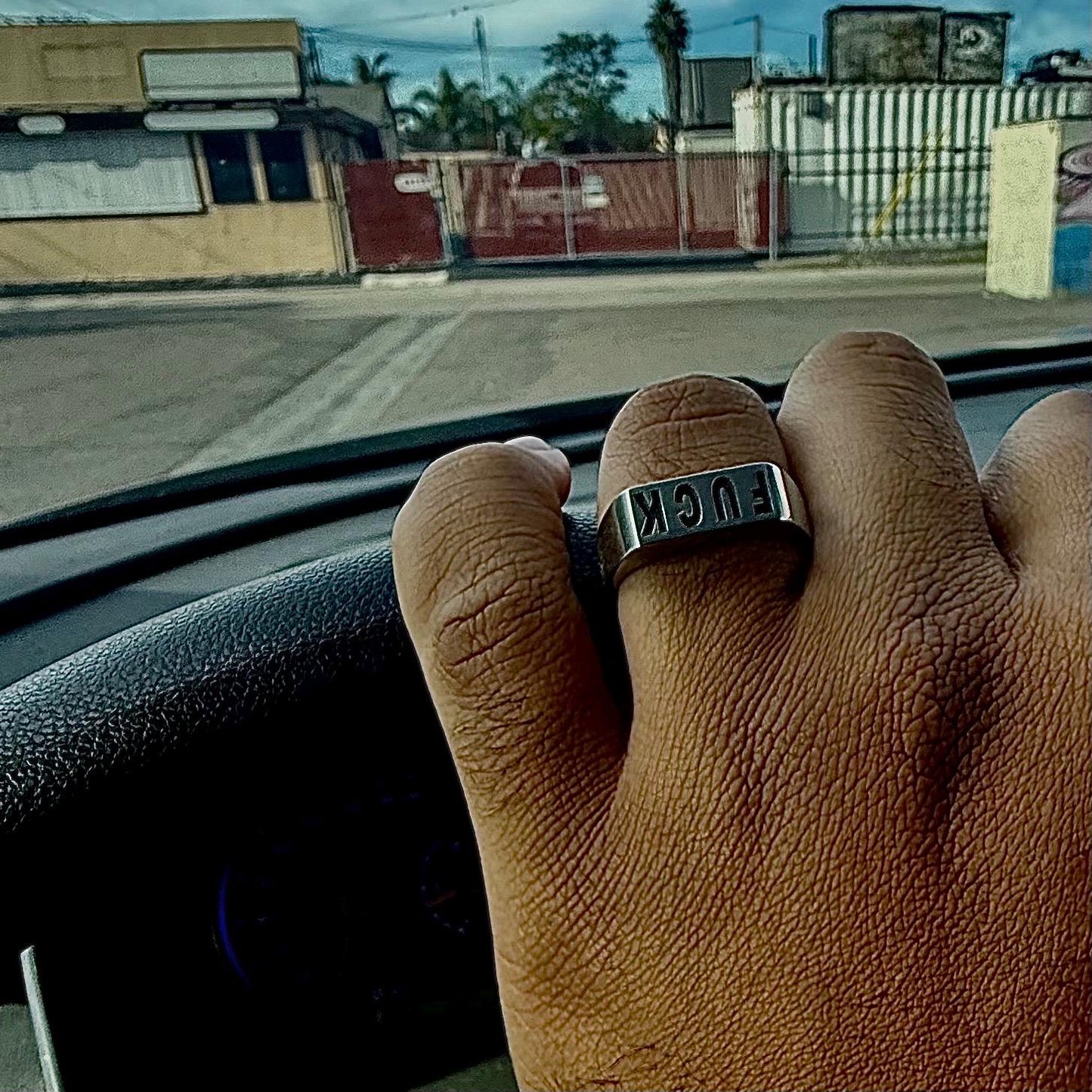 FUCK Stainless Steel Signet Ring