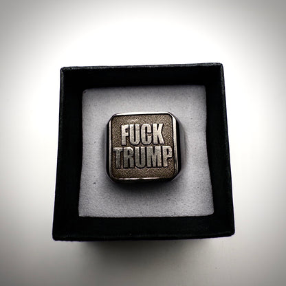 FUCK TRUMP Stainless Steel Signet Ring